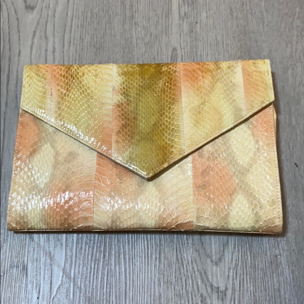 1980s Vintage J Renee snakeskin Purse - Picture 1 of 11